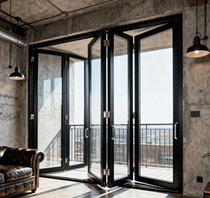 <span class=keywords><strong>Porte</strong></span> <span class=keywords><strong>de</strong></span> <span class=keywords><strong>garage</strong></span> automatique pliante en aluminium efficace pour usage commercial/bureaux/villa, facile à utiliser - Product Image 3