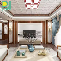 Panneaux de faux plafond intérieurs modernes et imperméables en PVC Décoration de maison de luxe bon marché de la Chine ignifuge étanche à l'humidité pour les hôtels