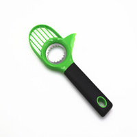 3 In 1 Avocado Slicer Shea Corer Boter Fruit Peeler Cutter Pulp Separator Plastic Mes Keuken Groente Gereedschap Keuken Gadgets
