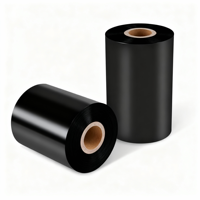 Ruban d'impression thermique en résine gris doré 80mmX300M pour imprimante de codes-barres TTR, taille personnalisable
