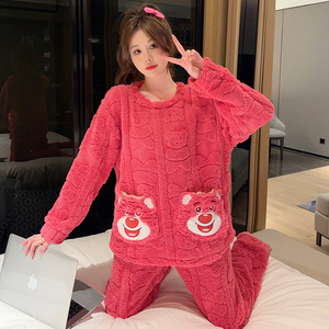 <span class=keywords><strong>ชุด</strong></span>นอนผู้หญิงผ้าแจ็คการ์ดไซส์ใหญ่พิเศษ115.00<span class=keywords><strong>ก</strong></span><span class=keywords><strong>ก</strong></span>. <span class=keywords><strong>ก</strong></span>างเกงขายาว<span class=keywords><strong>แขน</strong></span><span class=keywords><strong>ยาว</strong></span>ลายการ์ตูนหวานสำหรับฤดูหนาว - Product Image 4