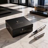 Boîte en carton estampée personnalisée avec logo, pour carte de visite métallique NFC à fente unique, paiement sans contact, carte de crédit, coffret cadeau