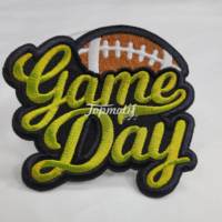 Écussons brodés personnalisés pour le jour du match Écussons de couture avec logo personnalisé pour vêtements