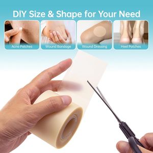 Bandages hydrocolloïdes transfrontaliers pour soins des plaies, rouleaux hydrocolloïdes extra-larges, découpe libre sur mesure, patchs anti-abrasion - Product Image 1
