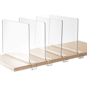 Clair Acrylique Diviseurs D'<span class=keywords><strong>étagère</strong></span> Placards Tablettes <span class=keywords><strong>Séparateur</strong></span> pour Placard En Bois - Product Image 2