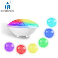 Ampoules raffinées de piscine de l'ampoule PAR56 de LED de couleur changeante blanche de 18W 24W 35W RVB