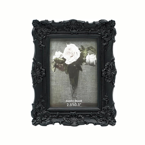 2.5x3.5 Small Vintage Picture <strong>Frame</strong> <strong>Antique</strong> Wallet Size Photo <strong>Frame</strong> Retro Mini Resin <strong>Frame</strong> American Style European Home Decor - Product Image 1