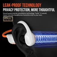 Écouteurs sans fil à conduction osseuse IPX8 pour la natation, oreillettes sportives Bluetooth à tour de cou, étanches avec réduction du bruit