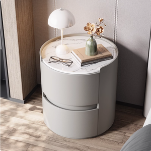 Mesita <span class=keywords><strong>de</strong></span> <span class=keywords><strong>noche</strong></span> inteligente <span class=keywords><strong>de</strong></span> nuevo diseño, mesa <span class=keywords><strong>de</strong></span> almacenamiento blanca redonda, mesita <span class=keywords><strong>de</strong></span> <span class=keywords><strong>noche</strong></span> Comfort Life - Product Image 2