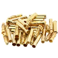 Connecteur banane doré pour batterie ESC Lipo RC, 2.0mm, 3.0mm, 3.5mm, 4.0mm, 5.5mm, 6.0mm, 8.0MM, 10 paires, 100 pièces/lot
