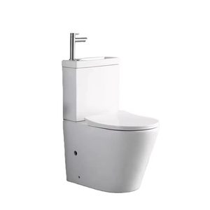 MWD Combiné <span class=keywords><strong>WC</strong></span> et Lavabo en Céramique 2 en 1 Économiseur d'Eau avec <span class=keywords><strong>Lave</strong></span>-Mains Intégré - Product Image 2