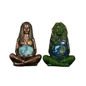 Großhandel Günstige Tausend jährige Gaia Statue Poly resin Figur Kunst Statue Für Mutter Erde Göttin Statue Mutter der Erde