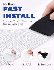 Adesivi Antiscivolo per <span class=keywords><strong>Doccia</strong></span> a Doppia Faccia, 12 Pezzi, Strisce Invisibili per <span class=keywords><strong>Doccia</strong></span>, Adesivi Premium per <span class=keywords><strong>Vasca</strong></span> da Bagno (Trasparenti) - Product Image 1