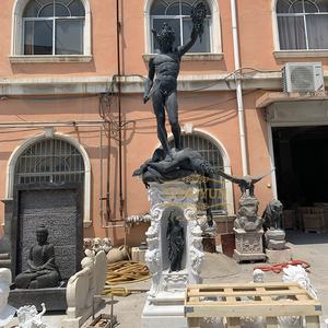 Statue personnalisée en bronze <span class=keywords><strong>de</strong></span> Perseus tuant Méduse, avec base en marbre, représentant le mythe <span class=keywords><strong>de</strong></span> <span class=keywords><strong>la</strong></span> défaite <span class=keywords><strong>de</strong></span> Méduse - Product Image 5