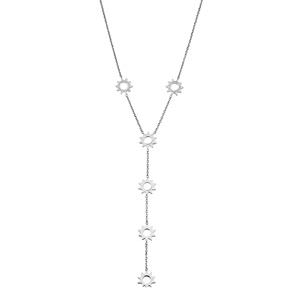 18K Gold Plated Brass Sunburst Pendant <strong>Necklace</strong> Multi Layer Custom Jewelry for Women Everyday <strong>Boho</strong> Style Gifts - Product Image 2