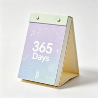 Calendrier de bureau quotidien 365 jours 2027 personnalisé avec logo, en papier, reliure supérieure à double spirale, pages détachables, pour cadeau d'entreprise ou de bureau