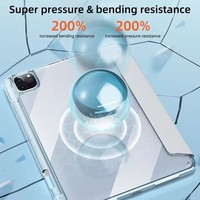 Casing untuk Huawei MatePad Air 12 Inch Air Z Enjoy 12 2026 Pro 12 Pro Max 13.2 12 XY Fold Tablet Anti-bengkok Penutup Akrilik Transparan.
