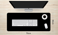 Tapis de souris et clavier pour ordinateur de bureau de grande taille, personnalisé en caoutchouc de 3 mm d'épaisseur, pour jeux et bureau