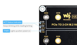 Waveshare PCIe NAAR <span class=keywords><strong>2</strong></span>-CH M.<span class=keywords><strong>2</strong></span> HAT+-SKU-27480, PCIe naar <span class=keywords><strong>2</strong></span>-kanaals M.<span class=keywords><strong>2</strong></span>-<span class=keywords><strong>adapter</strong></span> voor <span class=keywords><strong>Raspberry</strong></span> <span class=keywords><strong>Pi</strong></span> 5, compatibel met 2230/ - Product Image 6