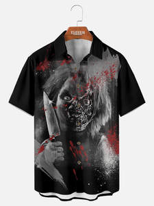Mens <strong>Chucky</strong> Play Halloween <strong>Shirt</strong> Horror Movie Print Short Sleeve Casual Summer Party <strong>T</strong> <strong>Shirt</strong> Costume Clothing Wholesale - Product Image 3