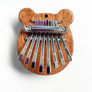 Mini piano à pouces – 8 touches, kalimba en bois, artisanat exquis, instrument de musique portable – pendentif porte-clés / cadeau pour les musiciens - Product Image 6