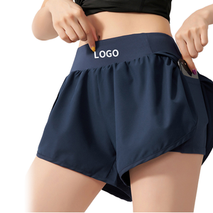 Shorts Deportivos Ligeros para Mujer 2026, Cintura Alta Elástica, Spandex/Poliéster, Secado Rápido, Tallas Grandes, Bolsillos Laterales Holgados - Product Image 1