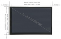 Écran tactile Raspberry Pi de 10,1 pouces, résolution 1280 × 800, moniteur IPS HD MI