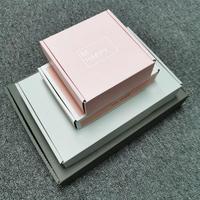 Boîte en papier ondulé avec logo personnalisé, boîte pliable à impression personnalisée