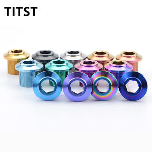 TITST SRAM <span class=keywords><strong>DUB</strong></span> Tornillos de tapa de manivela de titanio Tornillo de bielas de bicicleta de montaña Soporte inferior Perno de brazo de manivela de bicicleta GR5 - Product Image 2