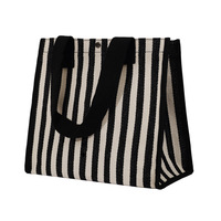 Sac fourre-tout Oxford moderne à motif bonbons, avec fermeture éclair, sac à bandoulière décontracté, sac de courses, sac à déjeuner portable, tendance