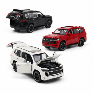 <span class=keywords><strong>Modèle</strong></span> <span class=keywords><strong>de</strong></span> <span class=keywords><strong>voiture</strong></span> miniature LC300 à l'échelle 1:32, en métal moulé sous pression, avec portes ouvrables, <span class=keywords><strong>SUV</strong></span> tout-terrain, jouet avec son et lumière, batterie au lithium - Product Image 1