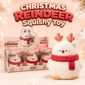 Juguete de Reno Navideño de TPR, Juguete Antiestrés para Apretar, Juguete Sensorial Relleno de Harina de 15 cm, Regalo para Niños y Adultos - Product Image 5