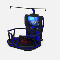 Parc à thème VR, simulateur VR 360, réalité virtuelle 9D, plateforme humaine haute performance, machine tout-en-un