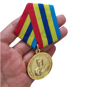 Allemagne Customized 3D Tank Antique Brass Bronze Medal Ribbon <span class=keywords><strong>Bar</strong></span> for National DefenseService Medals - Product Image 4