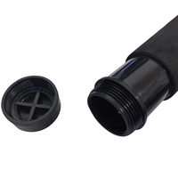 Canne à pêche télescopique en fibre de verre 2.5X-TLS 4.5m 8 sections, action rapide, durable pour la pêche à la perche, à la truite, au brochet, au surf et en eau salée