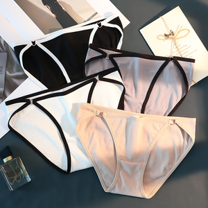 Wholesale M L XL XXL 3XL 4XL Custom Private Label Low Waist Women <strong>Fat</strong> Ladies <strong>Sexy</strong> Underwear Cotton Plus Size Briefs Panties - Product Image 2