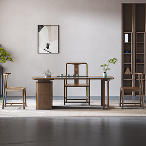 Table <span class=keywords><strong>de</strong></span> bureau durable et résistante aux rayures avec plateau en pierre et armoire <span class=keywords><strong>de</strong></span> rangement pour mobilier <span class=keywords><strong>de</strong></span> salle <span class=keywords><strong>de</strong></span> réunion et <span class=keywords><strong>de</strong></span> lounge exécutif - Product Image 6