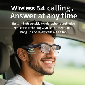 Occhiali AI Intelligenti con Traduzione Istantanea, Fotocamera Wireless <span class=keywords><strong>AR</strong></span> da 8MP, Video 1200P, Controllo Vocale e Touch, Registrazione e Riconoscimento Immagini - Product Image 4