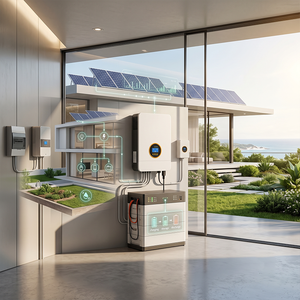Convertisseur solaire tout-en-un mural empilable avec affichage numérique pour le stockage d'énergie domestique, sortie 0-5 kWh - Product Image 6