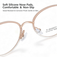 M6267 Montures de lunettes élégantes, ultra-légères, effet lifting, œil-de-chat, qui affinent le visage et rajeunissent, avec plaquettes de nez en silicone souple