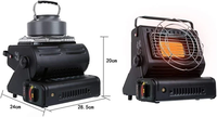 Réchaud à gaz portable pour le camping en plein air - Réchaud et barbecue 2-en-1 pour la cuisson