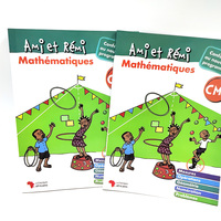 Fabricant chinois de livres de mathématiques d'édition d'impression personnalisée livre scolaire pour enfants à couverture rigide Service d'impression sur feuille d'or