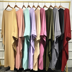 Loriya Hot Bán Hijab Váy Nida Jilbab Miễn Phí Kích Thước Bat Tay Áo Hồi Giáo Phụ Nữ Cầu Nguyện Ăn Mặc Đóng Abaya Hồi Giáo Quần Áo - Product Image 3