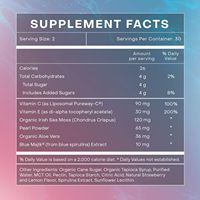 Complément alimentaire végétalien à base de gommes de mousse de mer, vitamine C, marque privée OEM, pour la santé immunitaire et digestive, naturel, 60 unités