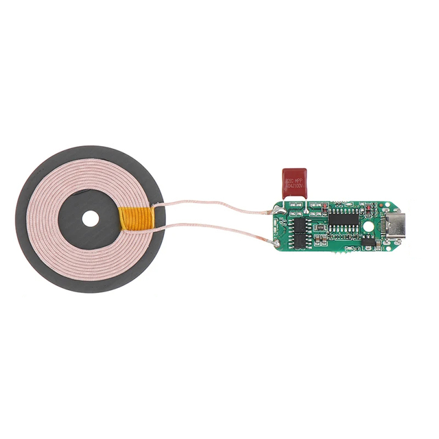 Transmitter Module Coil Circuit Board 5w/10w/15w Type-c Qi Fast Charging Wireless Charger Pcba Diy Standard Accessories