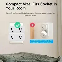 Prise intelligente WiFi Yandes 16A double prise 2.4G, application EWelink, commande vocale Android, minuterie, compatible Alexa Google Home, extérieur, hôtel
