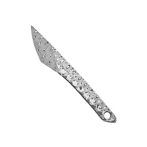 [Cuchillo de camping de diseño propio], cuchillo multiusos de defensa personal para el cuello, palanca pequeña para exteriores, acero de Damasco sin núcleo. - Product Image 1
