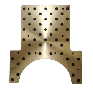 Placa deslizante de bronce y estaño con bridas Accesorios mecánicos de cobre Placas de desgaste autolubricantes sin aceite - Product Image 5