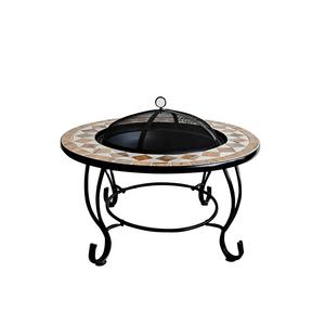 Kingjoy-<span class=keywords><strong>Mesa</strong></span> redonda de acero para exteriores, calentador para jardín, barbacoa, parrilla, azulejos de cerámica redondos, diseño de <span class=keywords><strong>mosaico</strong></span> - Product Image 3