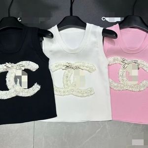 Nuovo Top Estivo 2026 in Maglia di Alta Qualità con Decorazioni di Perline e Cristalli - Product Image 4